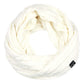 C.C Genuine Ribbed Angora Cable Infinity Scarf