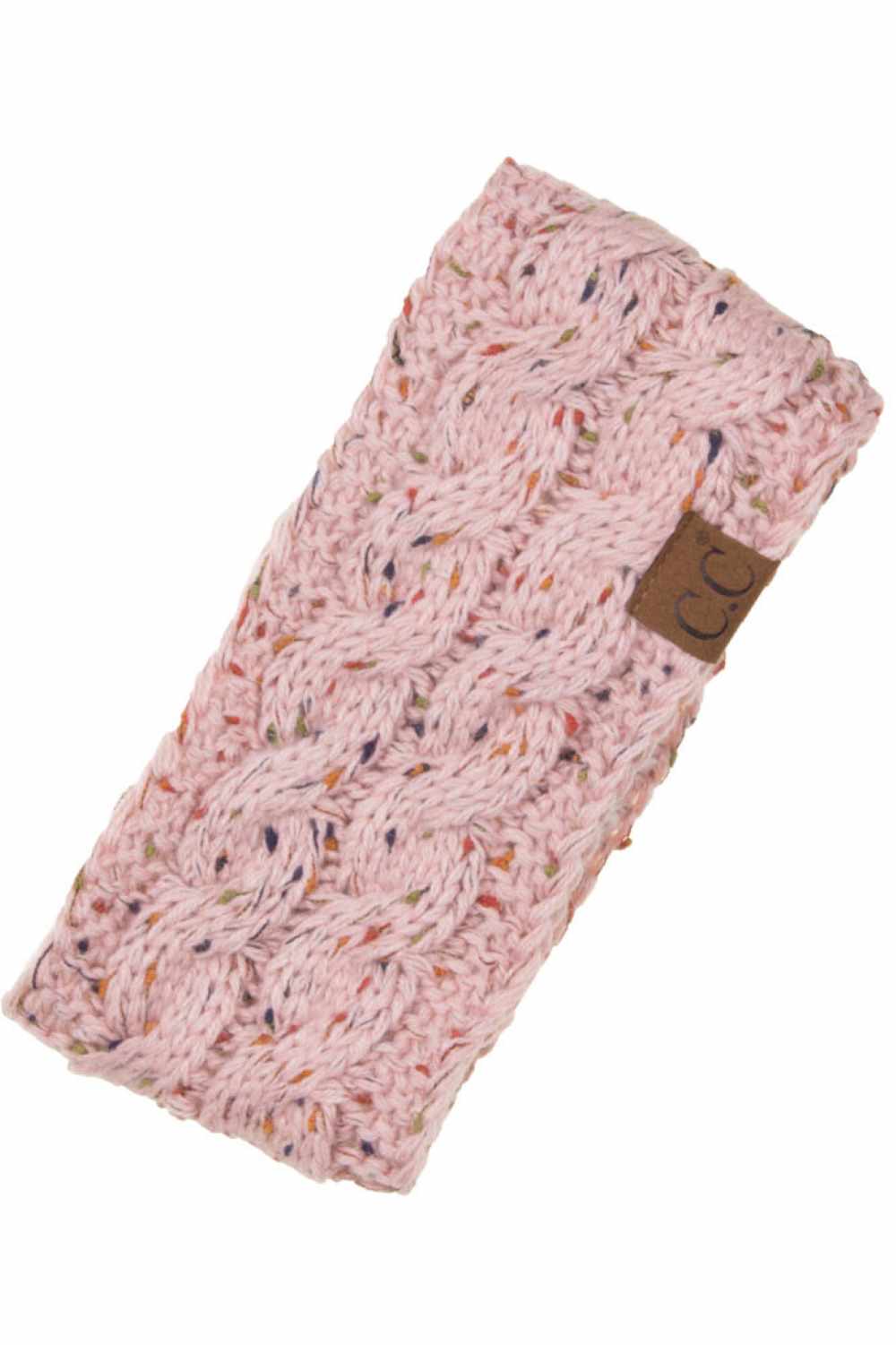 Indi Pink Cozy up with the C.C Chunky Knit Confetti Sherpa Lined Headband, the perfect blend of warmth and style. Crafted from 100% acrylic, this headband features a chunky knit exterior with a soft sherpa lining for maximum comfort against your skin. The playful confetti pattern adds a fun pop of color to any winter outfit. One size fits most, making it an easy grab-and-go accessory for chilly days. Whether you're heading out for a quick errand or settling in for the season, this headband keeps you warm wi