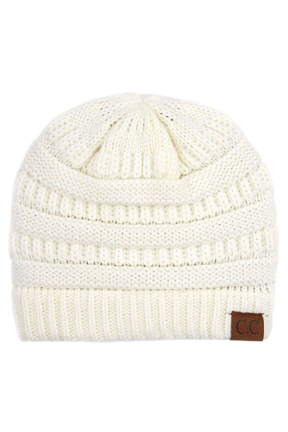 Ivory C.C Ribbed Knit Solid Color Beanie offers a timeless design with durable ribbed knitting, ensuring a snug and comfortable fit. Crafted for warmth and versatility, this beanie is perfect for everyday wear, providing reliable protection against cold weather while maintaining a sleek, minimalist style that complements any outfit. Its solid color adds understated appeal, making it an essential accessory for both casual and outdoor use. 