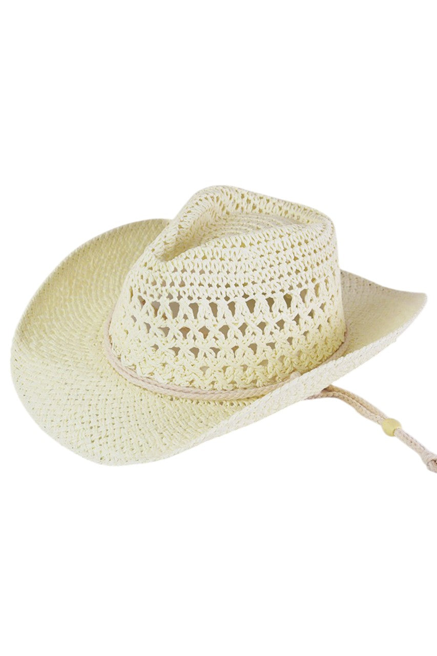 Ivory Chin Strap Cowboy Cowgirl Handmade Hat features a functional chin strap for superior stability during rigorous activities. Handcrafted with precision using time-honoured techniques, each piece exhibits exceptional attention to detail and material selection. The traditional Western silhouette combines authentic styling with practical functionality, making it ideal for equestrian pursuits, rodeo events, or completing a distinguished Western ensemble.