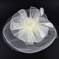Ivory Feather Mesh Flower Fascinator Headband, with its luxurious yet lightweight composition. Crafted with high-quality materials, the headband features a feather mesh flower, making it the perfect accessory for any outfit. The headband adds a touch of sophistication. Perfect gift choice for loved ones on any day.