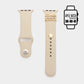 Ivory Heart Pointed Apple Watch Silicone Band adds a touch of elegance and personality to your Apple Watch. The pointed design brings a unique and stylish element to your device. Made of durable silicone, it offers a comfortable and secure fit for all-day wear. Show off your individuality with this beautiful band.
