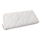 Ivory Shiny Faux Leather Padded Wallet with Wristlet offers a sleek and stylish solution for storing your essentials. Its shiny faux leather material adds a touch of sophistication, while the padded design keeps your valuables safe. The attached wristlet also provides convenience and hands-free carrying. 