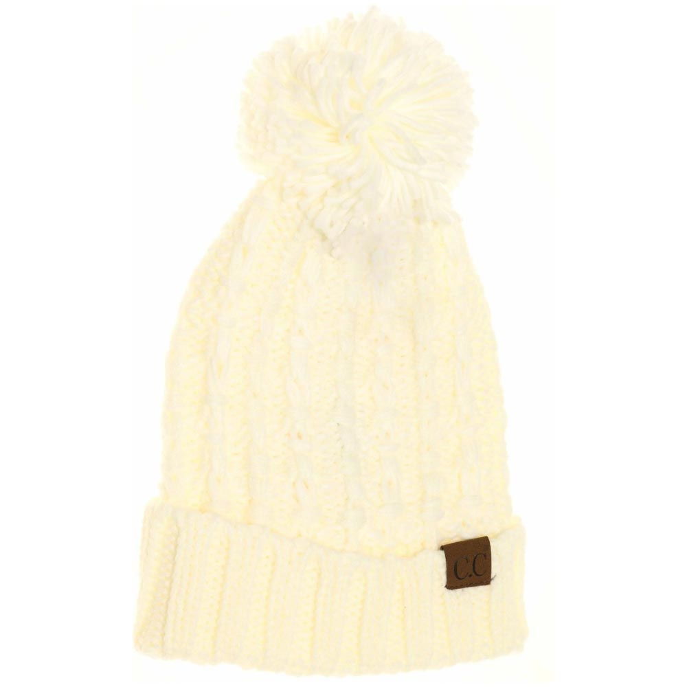Ivory Slipstitch Pom Beanie expertly blends functional warmth with refined design. Crafted with a textured slipstitch knit, it ensures durability and a snug fit while maintaining breathability. The added pom offers a subtle yet distinctive accent, making this beanie an essential piece for both outdoor protection and polished winter style. 