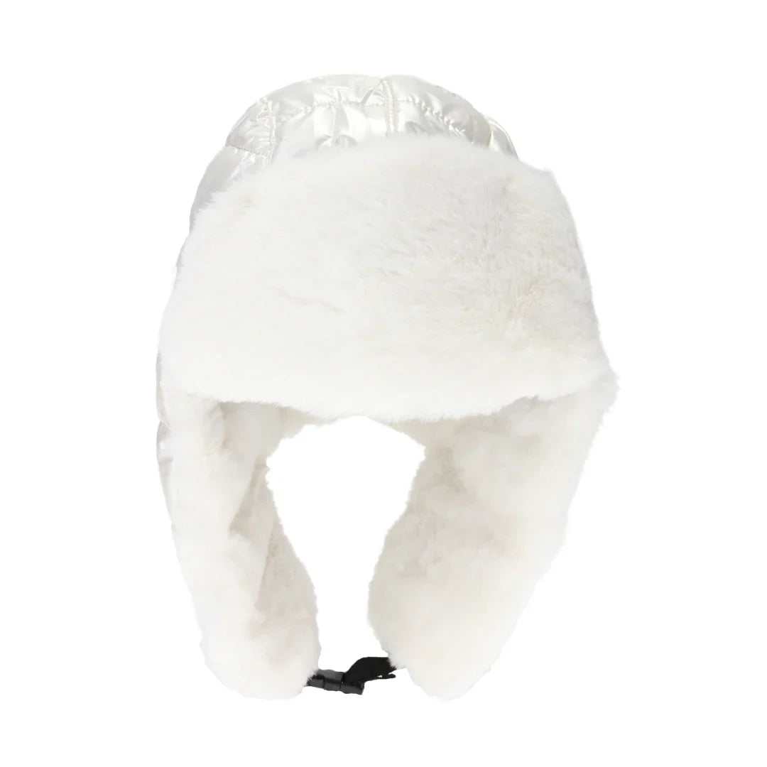 Ivory C.C Trapper Hat is designed with a fully lined interior and faux fur trim for superior warmth and comfort. Its extra-long earflaps help to block out cold weather, while the adjustable chin strap provides a secure fit. Perfect for cold winter outdoor activities like biking, driving, hiking, cycling, skiing, etc. 