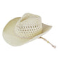 Ivory Straw Cowboy Cowgirl Handmade Hat With Chin Strap comes with a chin strap for secure wear. Expertly crafted, this hat offers both style and functionality. Keep the hat secure while you're out on the range or add a touch of western charm to any outfit.
