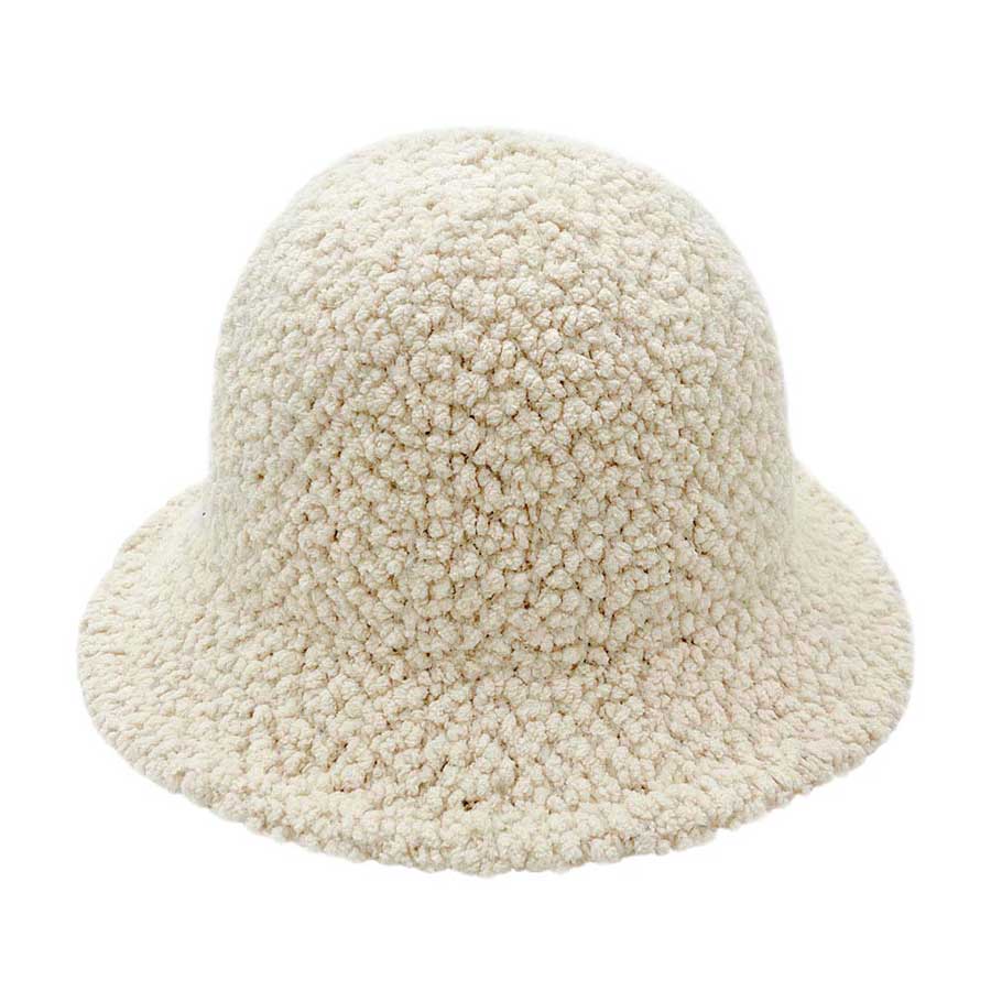 Teddy Sherpa Bucket Hat - Ivory - Bucket Hats