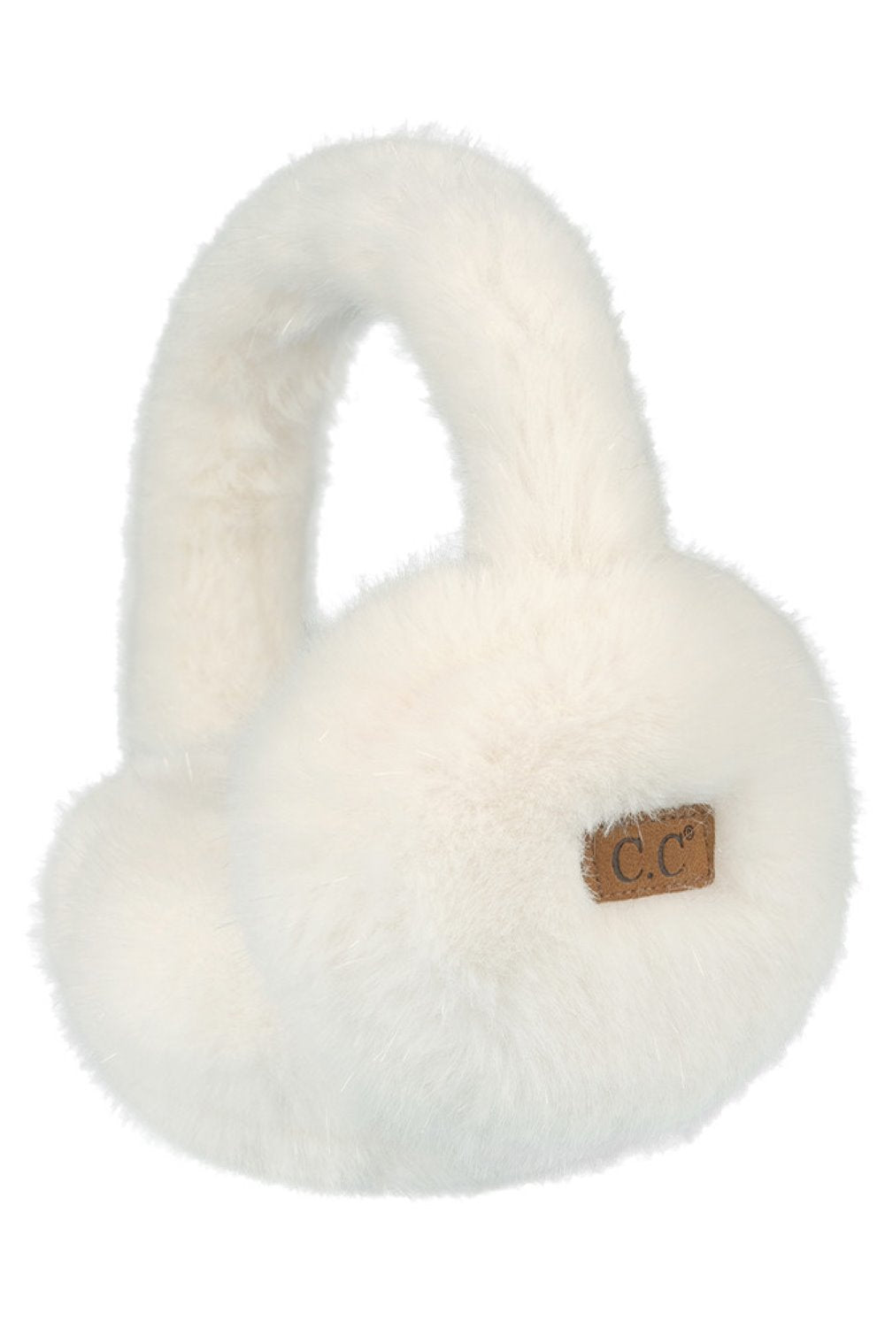 Ivory Wrap your ears in warmth with C.C GLITTER Short Fur Earmuffs, the ultimate winter essential. These plush faux fur earmuffs deliver cozy comfort during frigid weather while maintaining a sleek, fashionable look. The one-size-fits-all design adapts to any head shape for a secure, comfortable fit. Made from durable 100% polyester, they withstand repeated wear and washing without losing their softness. Perfect for outdoor adventures, daily commutes, or casual winter outings, these earmuffs blend practical