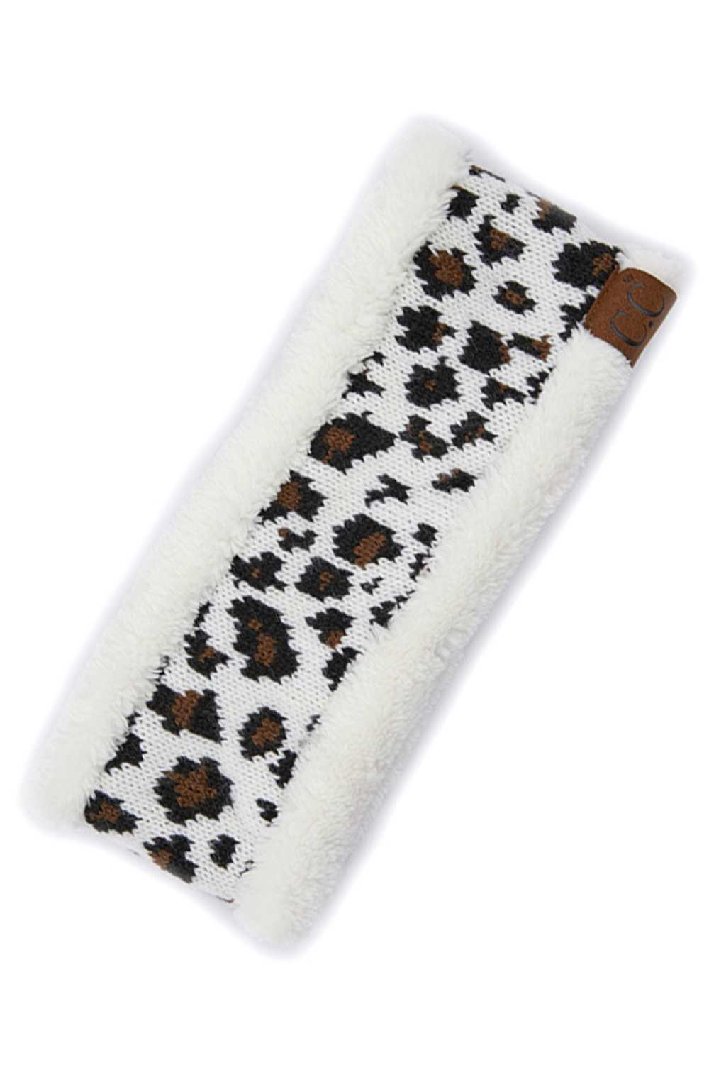Ivory Elevate your style with this C.C Leopard Pattern Headwrap, featuring a bold leopard print design that adds instant flair to any outfit. Crafted from 100% acrylic with a soft lining for comfort, this versatile headwrap keeps hair in place while making a fashion statement. One size fits most, making it the perfect accessory for everyday wear or special occasions. Lightweight and easy to style, it's a must-have addition to your accessory collection.