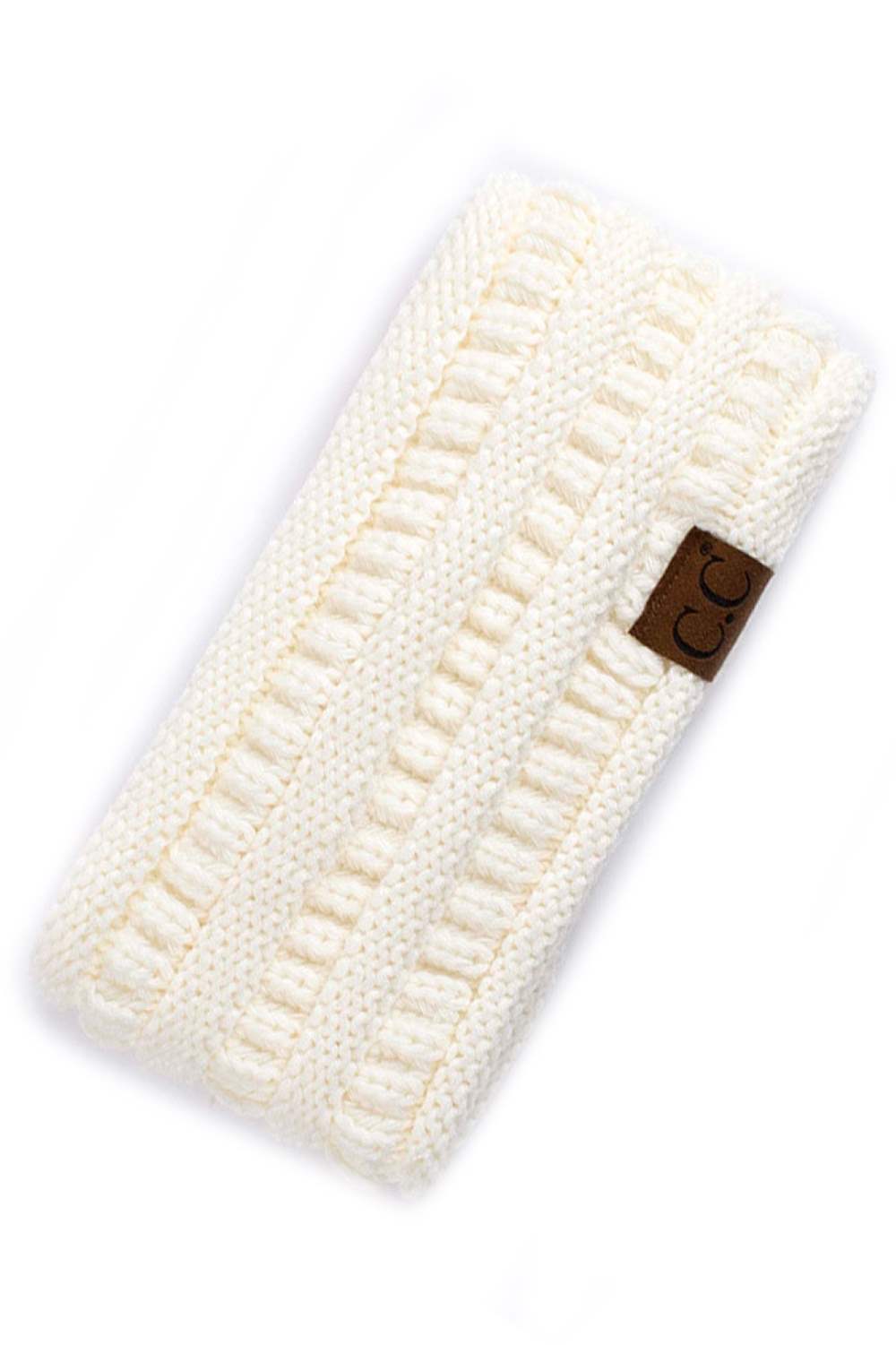 Ivory Elevate your everyday style with the C.C Solid Ribbed Headwrap. Crafted from 100% acrylic, this versatile headwrap features a classic ribbed texture that adds dimension and visual interest. One size fits most, making it the perfect accessory for any occasion—whether you're running errands, hitting the gym, or making a fashion statement. Made in Korea with quality craftsmanship you can trust. Comfortable, durable, and effortlessly chic.