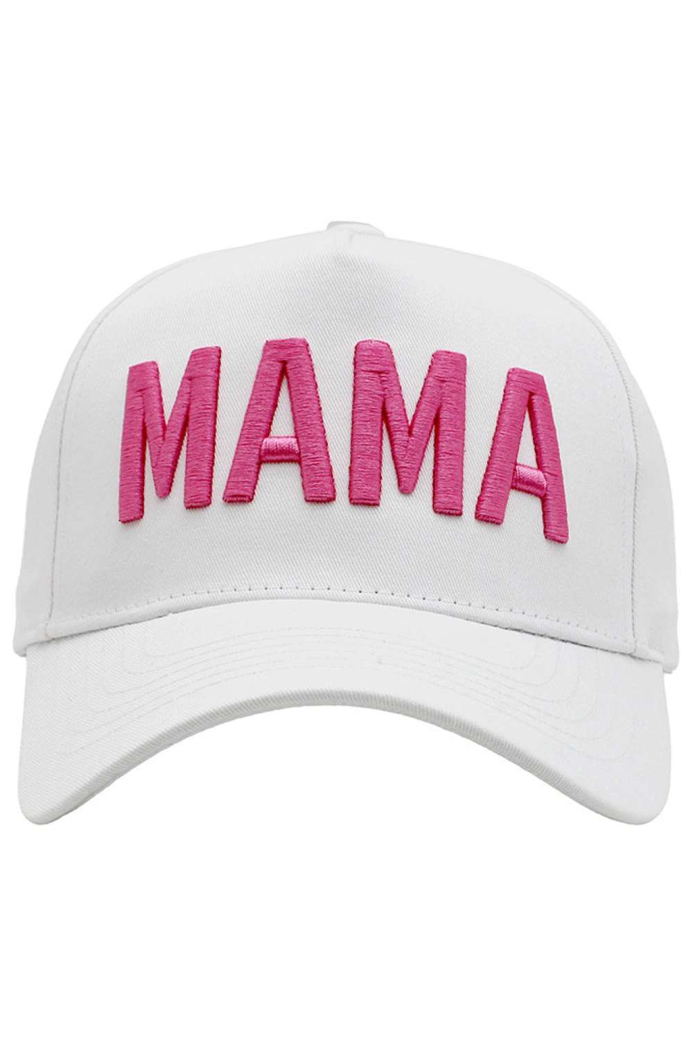 Ivory Celebrate motherhood with this classic baseball cap featuring an embroidered "MAMA" design. Crafted from 100% cotton, it's breathable and comfortable for everyday wear. The structured fit works for most head sizes with adjustable styling. Perfect for running errands, outdoor activities, or showing off your mom pride in style.