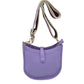 Lav Vegan Leather Guitar Strap Small Crossbody Purse, This Guitar Strap bag can be worn crossbody or on the shoulder. This Small Crossbody bag with selected durable vegan leather, nice style with various colors, Complement your existing outfit best Smooth fabric interior lining to avoid scratching item inside, Customized gold-tone metal fitting make you money's worth. Show your trendy side with this awesome crossbody bag. Have fun and look stylish with its fringe deta