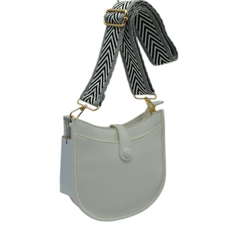 WT Vegan Leather Guitar Strap Small Crossbody Purse, This Guitar Strap bag can be worn crossbody or on the shoulder. This Small Crossbody bag with selected durable vegan leather, nice style with various colors, Complement your existing outfit best Smooth fabric interior lining to avoid scratching item inside, Customized gold-tone metal fitting make you money's worth. Show your trendy side with this awesome crossbody bag. Have fun and look stylish with its fringe deta