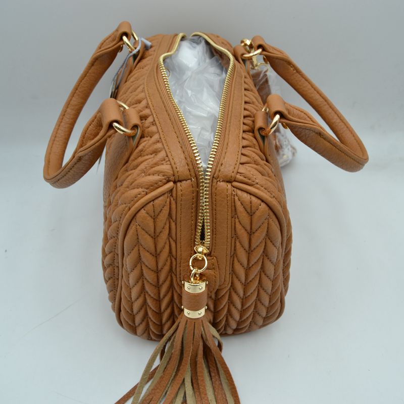 Quilted Chevron Satchel Handbag | Textured Top-Handle Crossbody Purse - Crossbody Bags