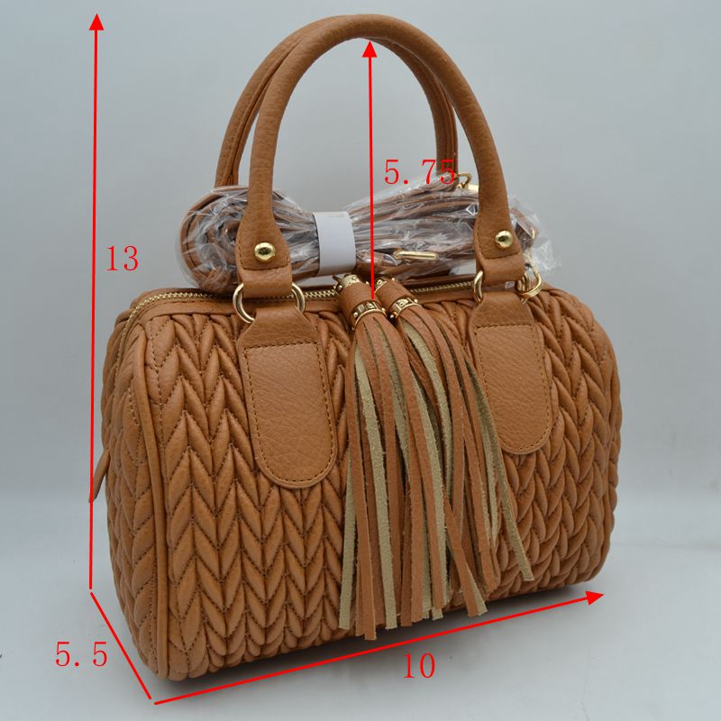 Quilted Chevron Satchel Handbag | Textured Top-Handle Crossbody Purse - Crossbody Bags