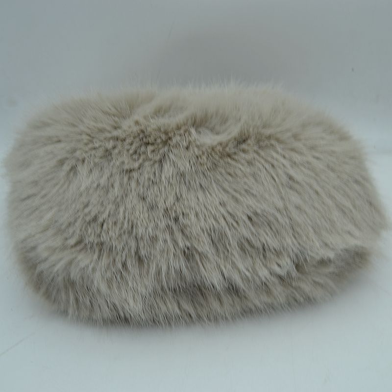 Fluffy Plush Handbag with Integrated Top Handle and Chain Strap - Handbags