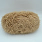 Plush Faux Fur Hobo Handbag with Adjustable Top Handle and Strap - Handbags