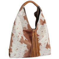 Rancher Cow Print Calf Hair Hobo