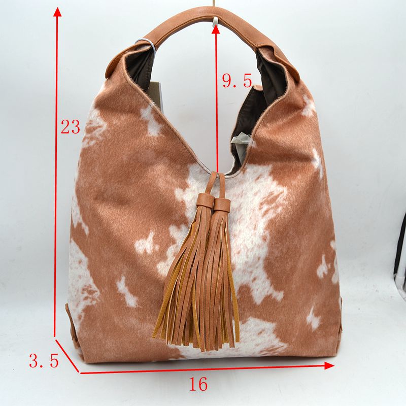 Rancher Cow Print Calf Hair Hobo