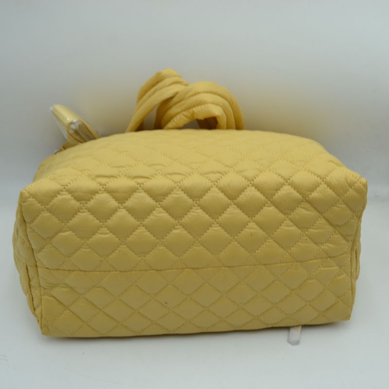 Quilted Tote Bag with Padded Dual Handles - Tote Bag