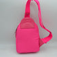 Ergonomic Puffer Sling Bag Multi-Zip Crossbody Backpack with Ruched Quilted Detail - Backpacks