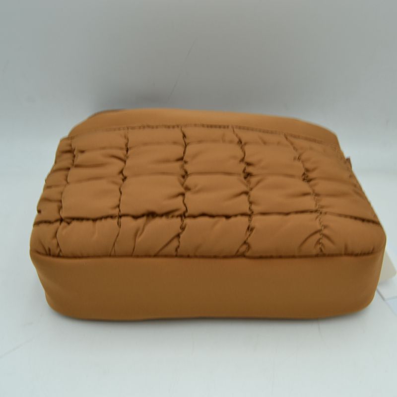 Quilted Front Pocket Crossbody Bag with Adjustable Strap - Cross Body Bag