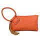 Braided Wristlet Clutch with Tassel Accent - Clutch Bags