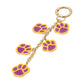 Madeline Love Gold, Purple , Yellow GAME DAY Football Themed Paw Charm Dangle Keychain Bag Charm - Bags & Wallets - desc
