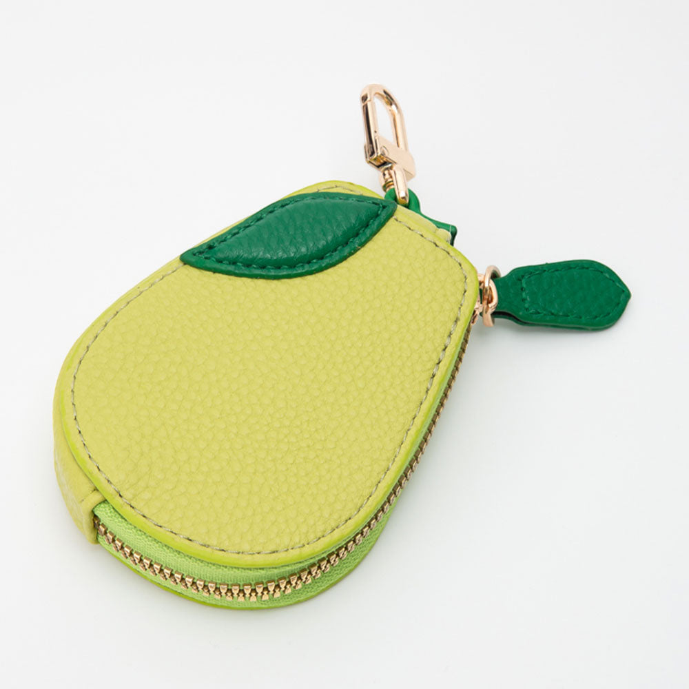 Madeline Love Green Faux Leather Fruit Keychain / Bag Charm / Coin Purse - Bags & Wallets