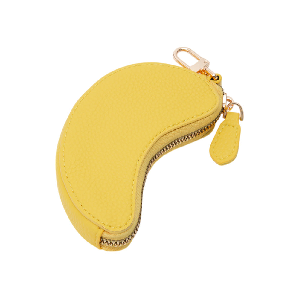 Madeline Love Yellow Faux Leather Banana Keychain / Bag Charm / Coin Purse - Bags & Wallets - extra