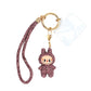 Madeline Love Amethyst Bling Studded Monster Bunny Figure Phone Strap Keychain Bag Charm - Bags & Wallets - extra