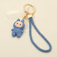 Madeline Love Light, Sapphire Bling Studded Monster Bunny Figure Phone Strap Keychain Bag Charm - Bags & Wallets - desc