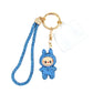 Madeline Love Light, Sapphire Bling Studded Monster Bunny Figure Phone Strap Keychain Bag Charm - Bags & Wallets - extra