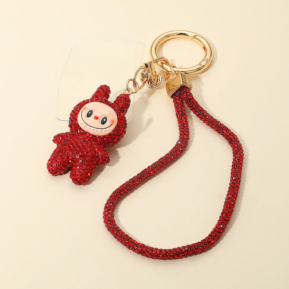 Madeline Love Light, Siam Bling Studded Monster Bunny Figure Phone Strap Keychain Bag Charm - Bags & Wallets