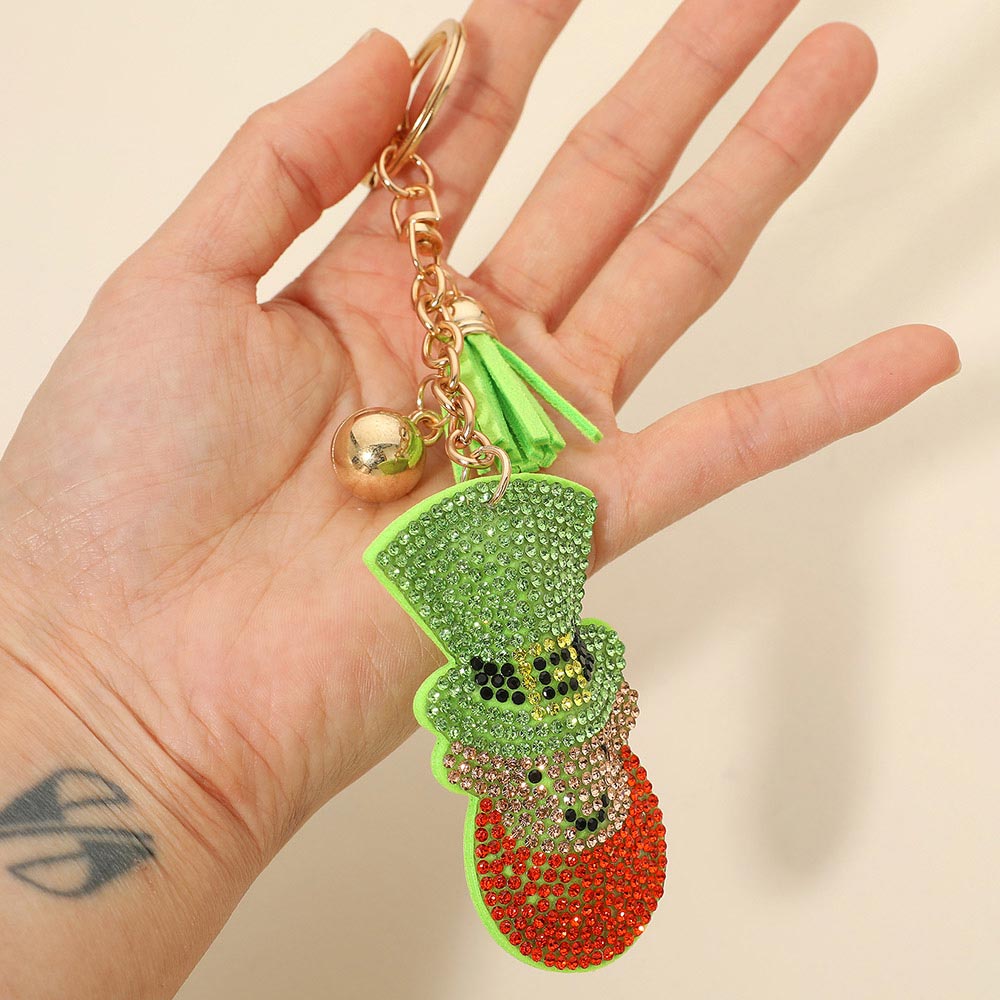 Madeline Love Green, Light Bling Studded Leprechaun Tassel Keychain Bag Charm - Bags & Wallets