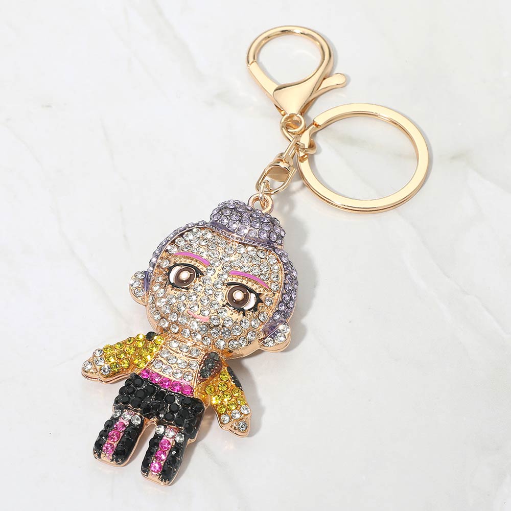Madeline Love Multi Bling Studded Kpop Demon Hunters Rumi Keychain Bag Charm - Bags & Wallets