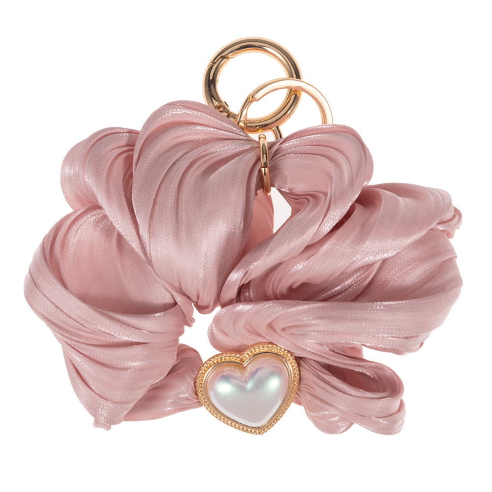 Heart Pearl Pointed Stretch Keychain / Bracelet / Scrunchie Hairband