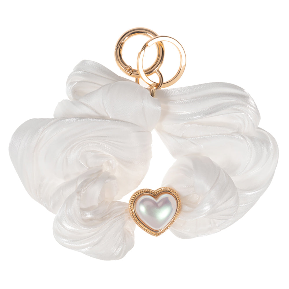 Heart Pearl Pointed Stretch Keychain / Bracelet / Scrunchie Hairband