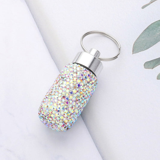 Madeline Love AB Bling Mini Pill Case Keychain - Jewelry