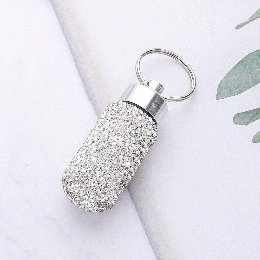 Madeline Love Clear Bling Mini Pill Case Keychain - Jewelry