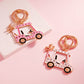 Madeline Love White Stone Pointed Enamel Golf Cart Keychain Bag Charm - Bags & Wallets - extra