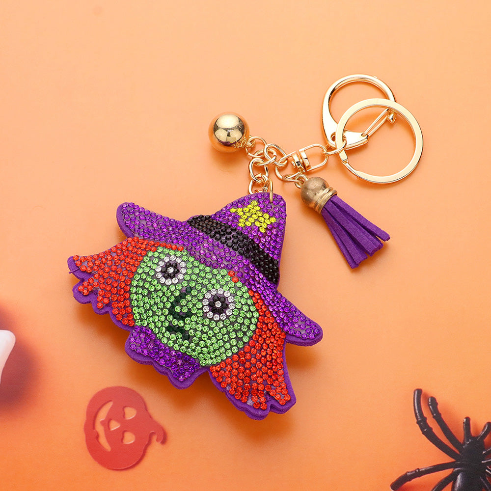 Madeline Love Multi Bling Halloween Witch Keychain Bag Charm - Bags & Wallets