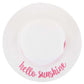 C.C Embroidered Brim Kids Straw Hat 100% Paper Straw Adjustable Strap