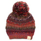 C.C Multi Color Children Kids Beanie Hat With Pom