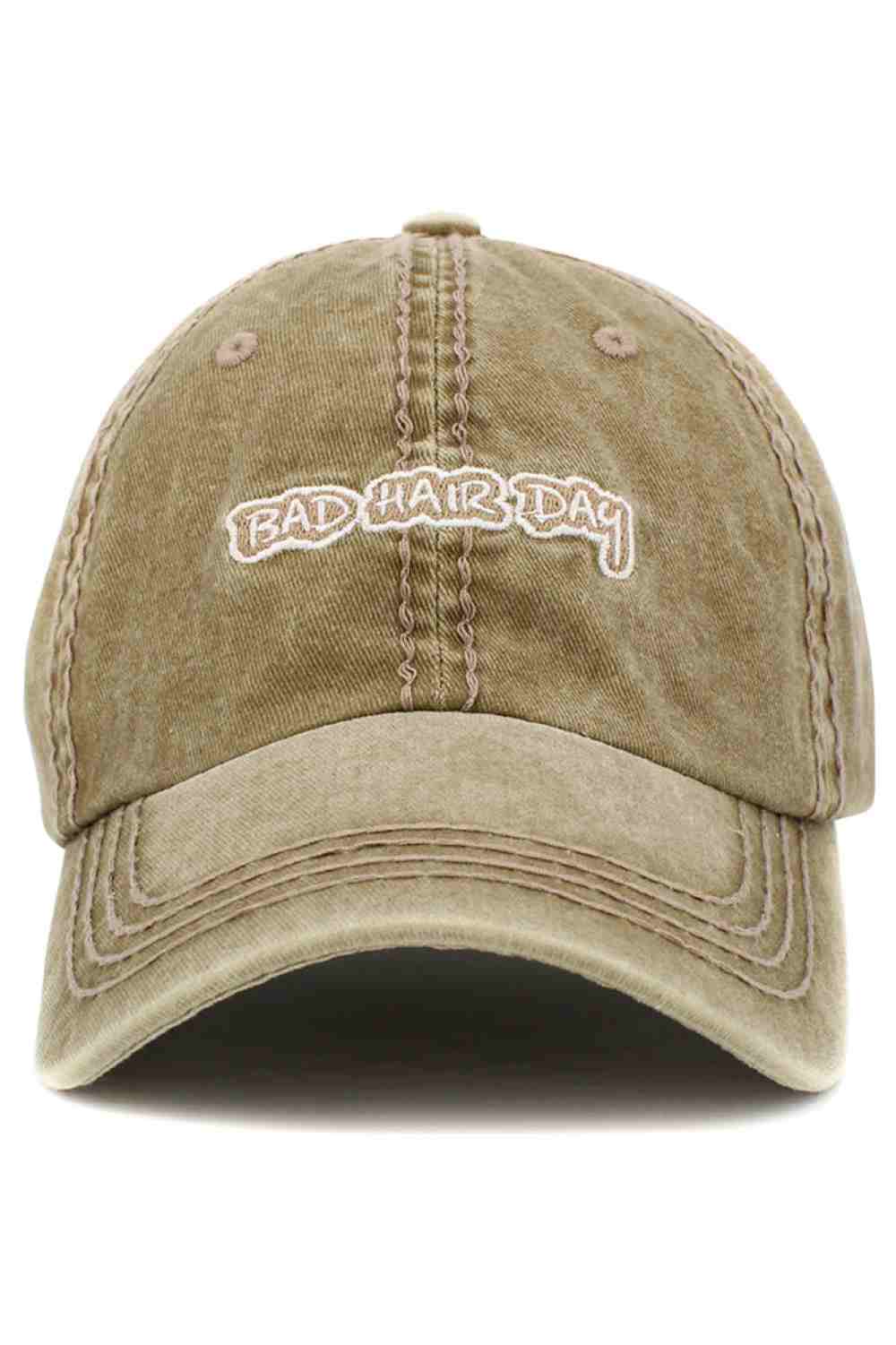 Turn any messy moment into a style statement with the Bad Hair Day vintage baseball cap, featuring a classic distressed finish and playful embroidered design. Comfortable and adjustable for everyday wear, this laid-back cap is perfect for errands, casual outings, or relaxed weekends.