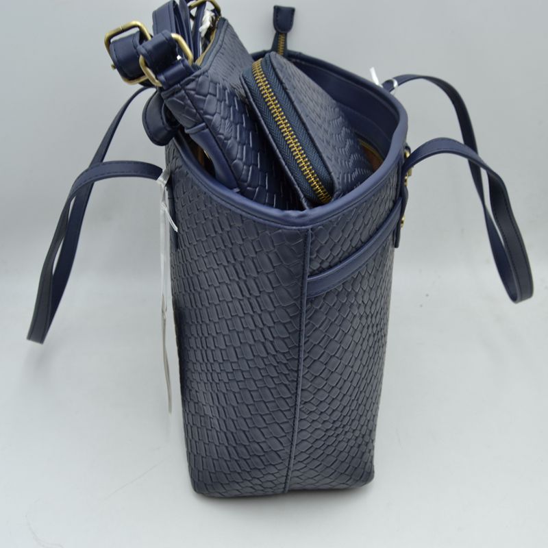 Woven Tote Bag Set with Crossbody and Wallet - Tote Bag