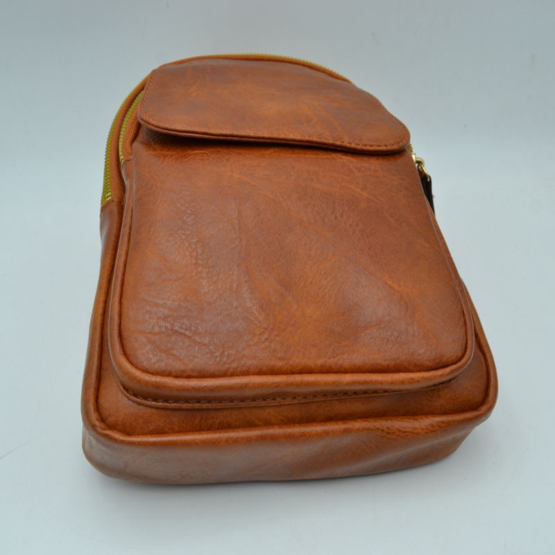 Ergonomic Structured Sling Backpack with Multi-Pocket Storage - Crossbody Bag