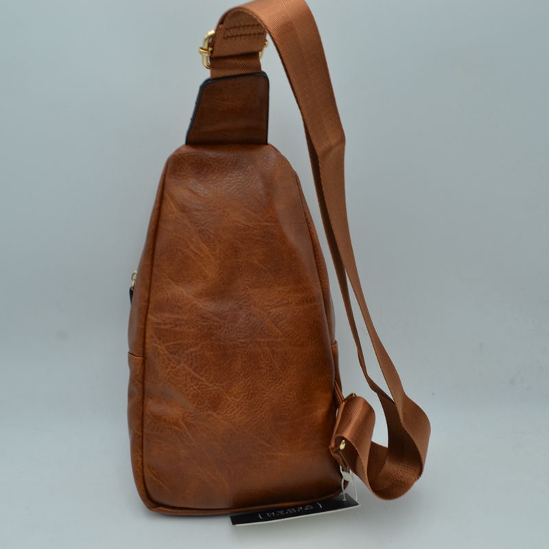 Ergonomic Structured Sling Backpack with Multi-Pocket Storage - Crossbody Bag