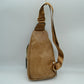 Braided Accent Sling Bag with Multi-Zipper Compartments - Sling Bag