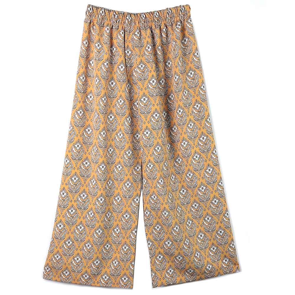Madeline Love Yellow Floral Print Pants - Apparel - extra
